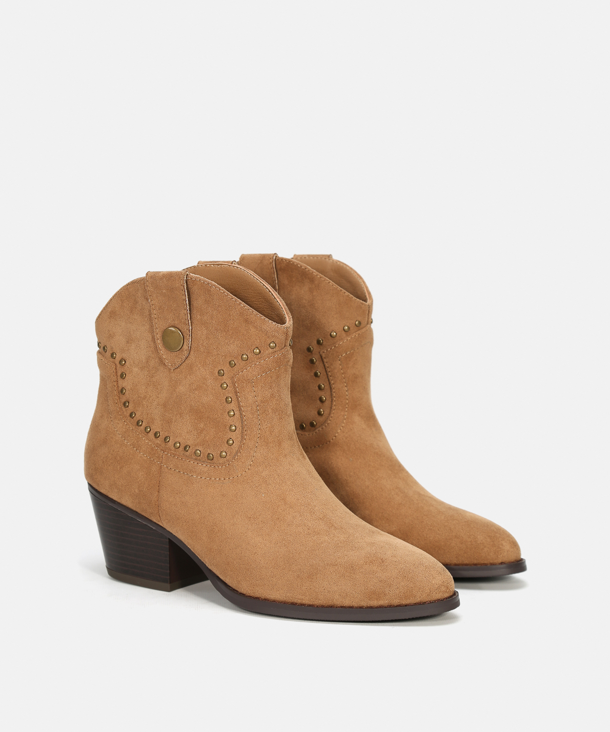 Botins cowboy salto tachas image number null